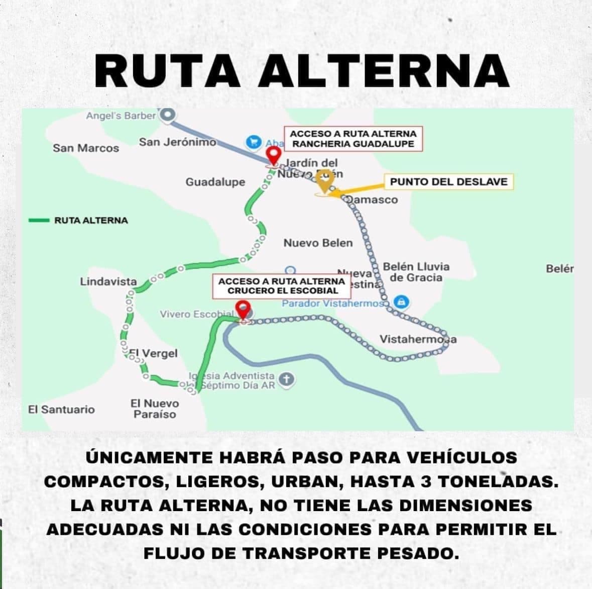 Suspenden tráfico vehicular en tramo San Cristóbal-Teopisca