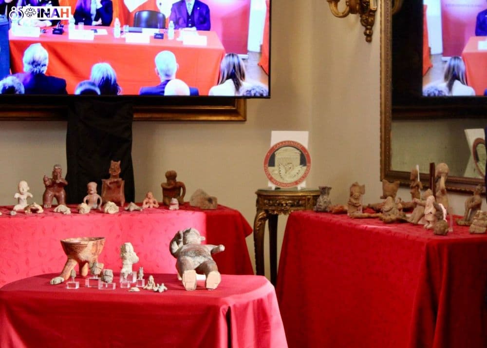 Italia devuelve a México 101 piezas arqueológicas