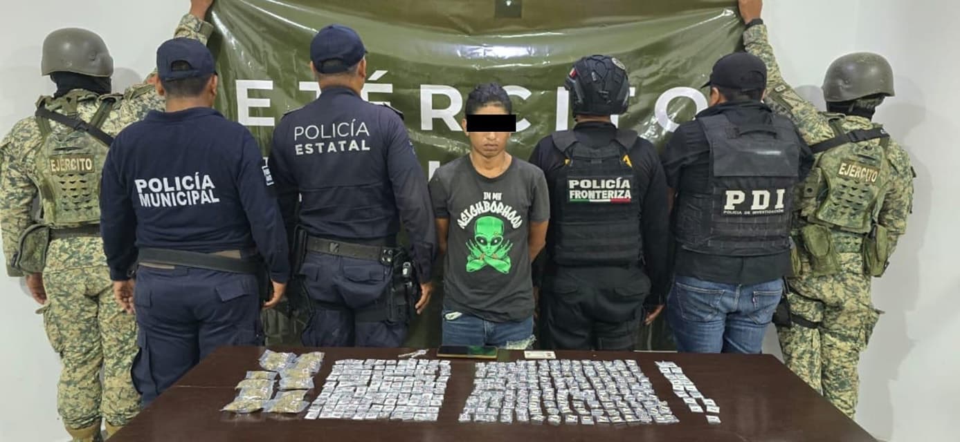Detenido por delitos contra la salud en Tapachula