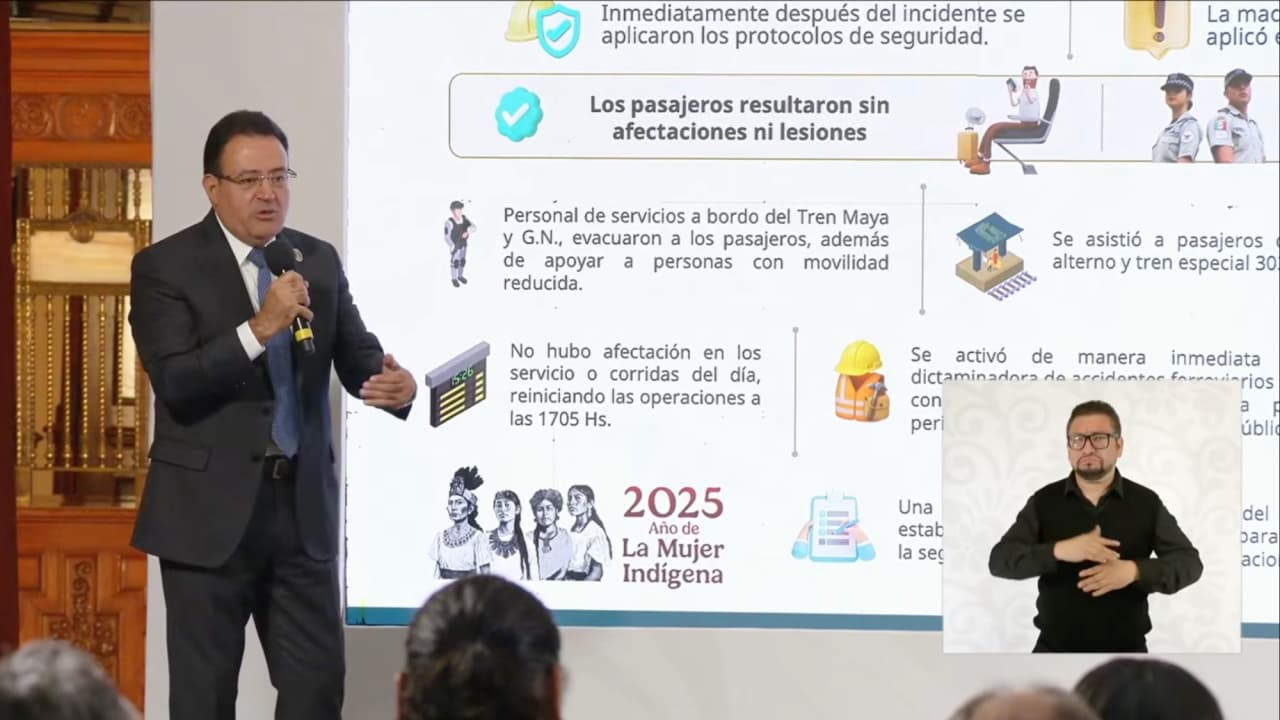 Tren Maya no se descarriló fue desvío: Director