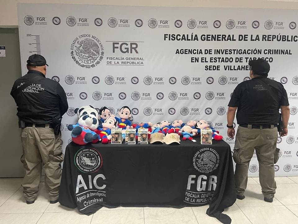 FGR Tabasco asegura 180 artículos apócrifos en Villahermosa