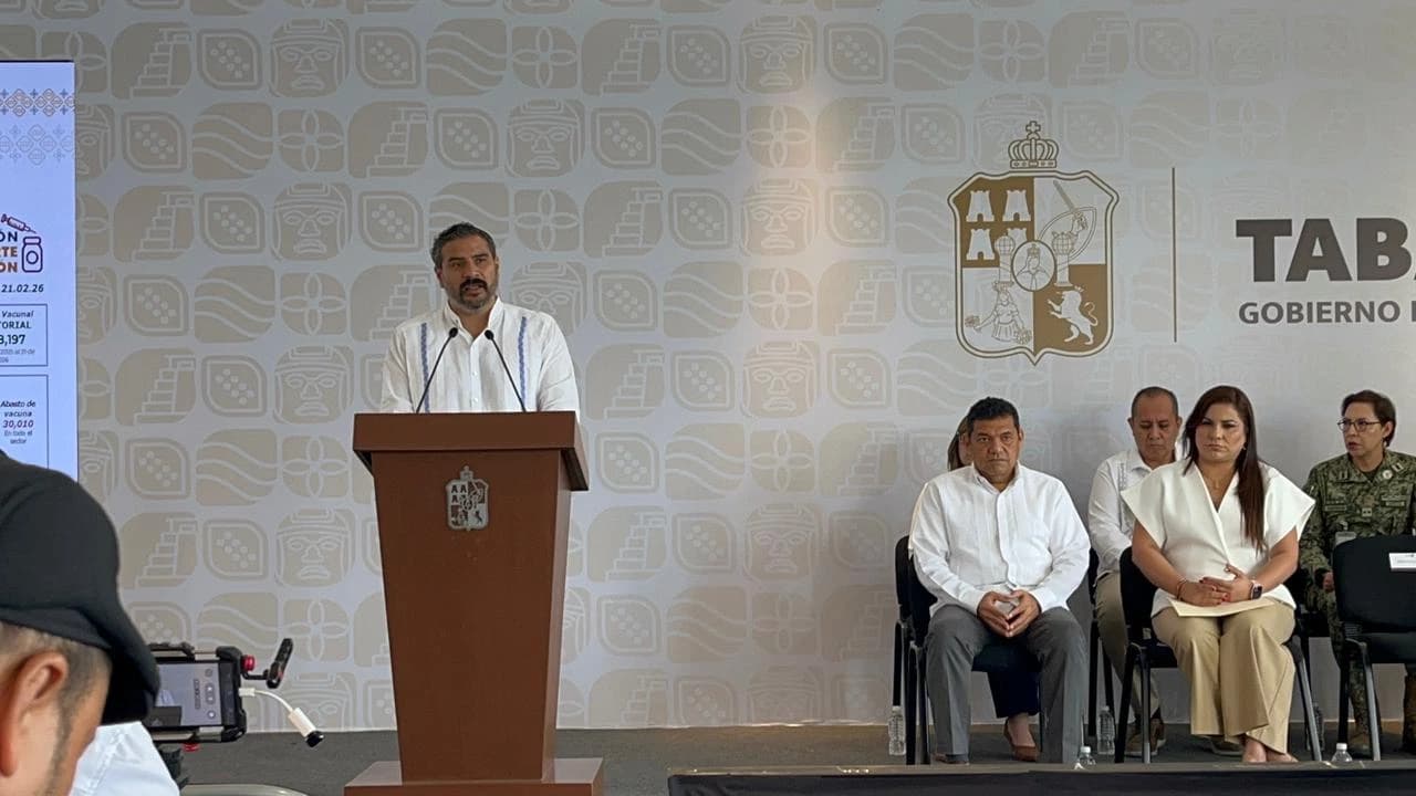 Tabasco lugar 14 de Sarampión en México