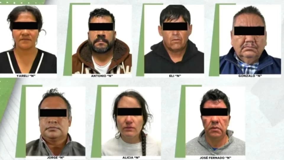 Detienen a regidora y seis miembros de red de extorsionadores en Edomex