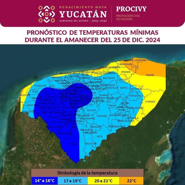 Lluvias dispersa y bancos de nieblas en QRoo.