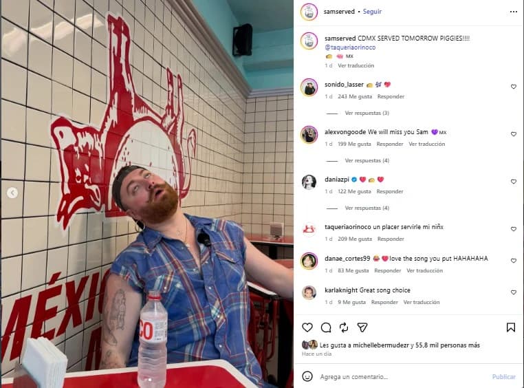 ¡Amor a primera mordida! Sam Smith cae rendido ante el hechizo del taco capitalino
