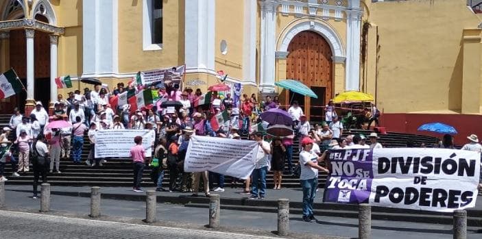 Marcha en Veracruz en protesta por ‘Reforma al Poder Judicial’