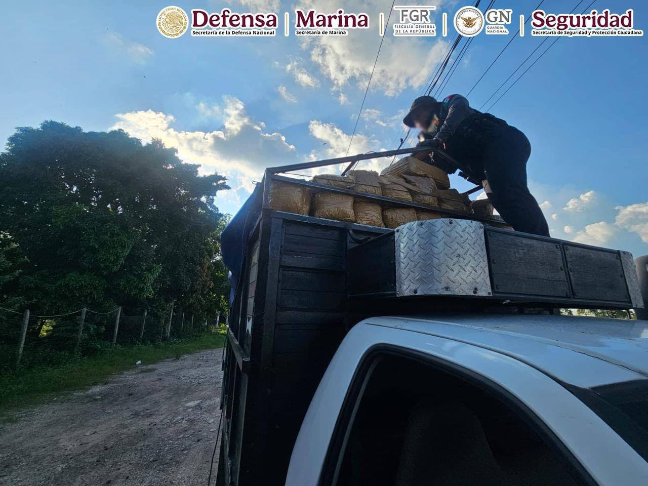 Caen con 300 kgs. casi una tonelada incautada en 1 semana