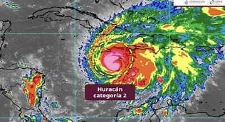 Melissa ya es categoría 2, avanza en el Caribe
