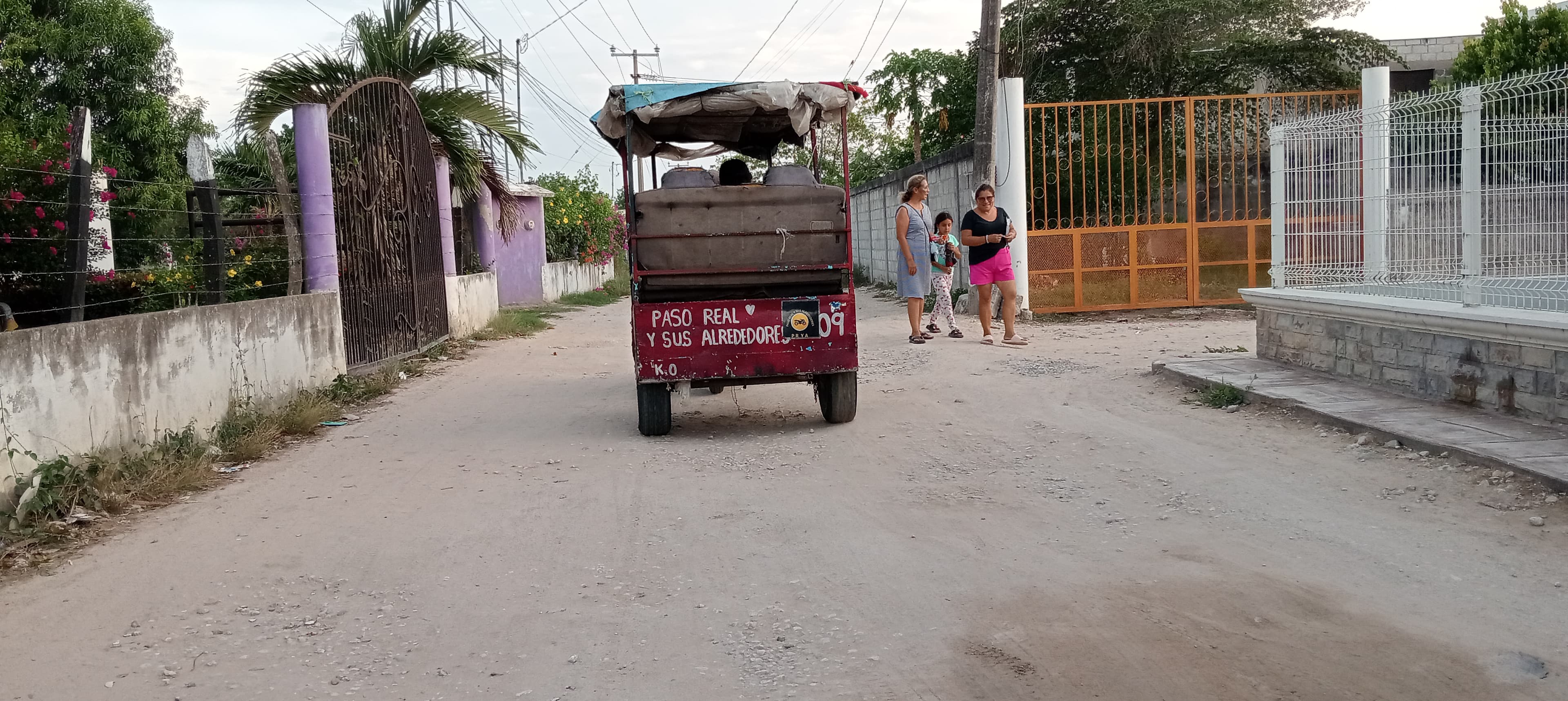 Comunidad de Paso Real en Centro pide pavimentación de calles