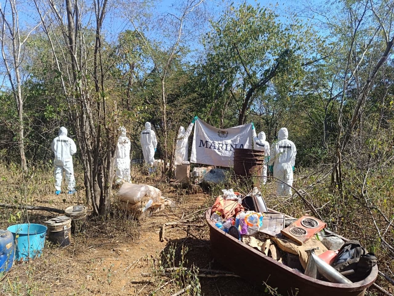 Marina desmantela laboratorio clandestino en Culiacán