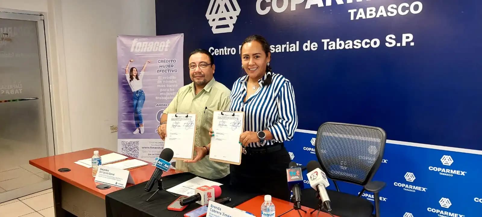 Celebran convenio Coparmex-Fonacot