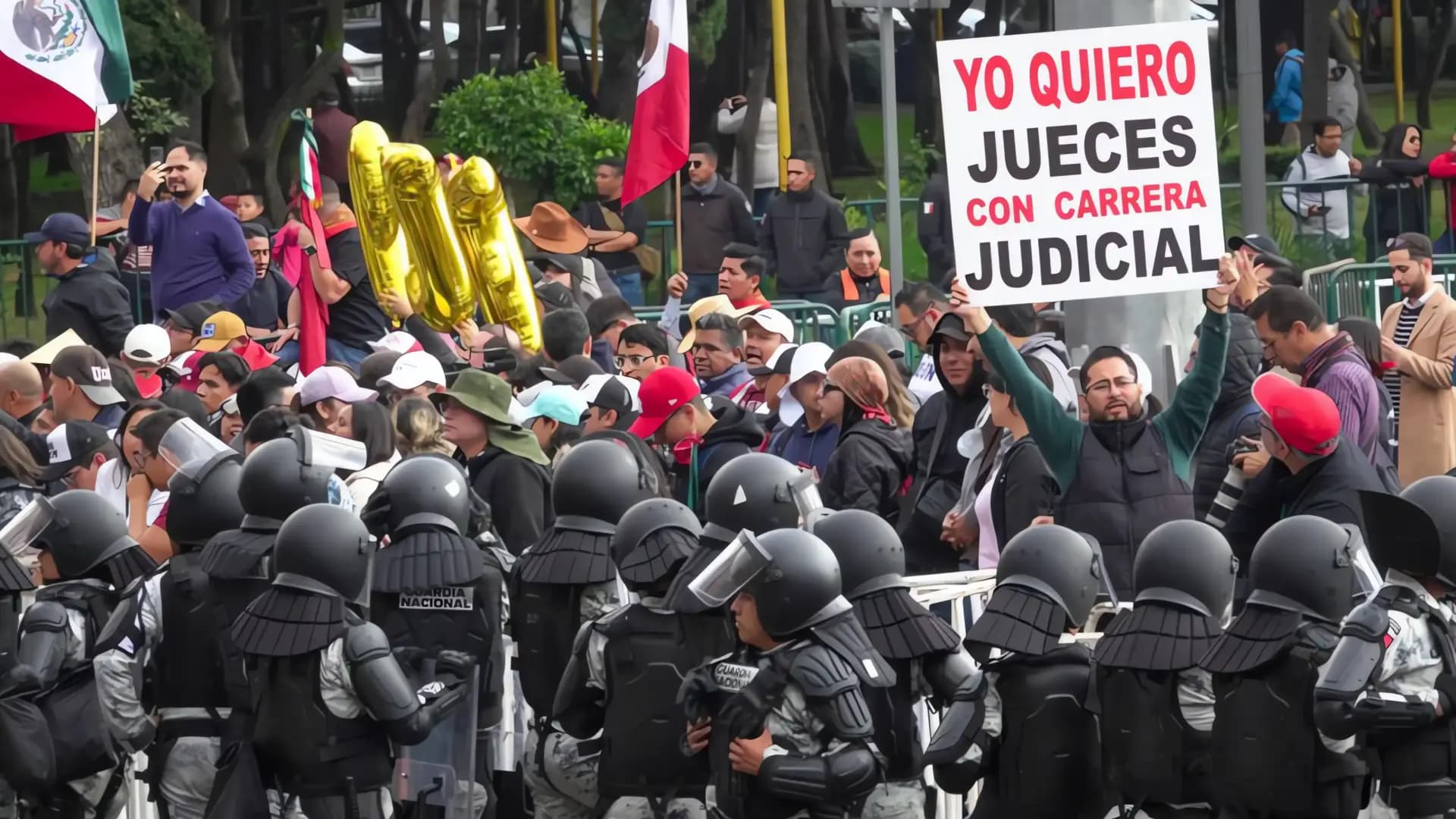 Reclaman CJF y Jufed operativo contra protesta afuera del GP
