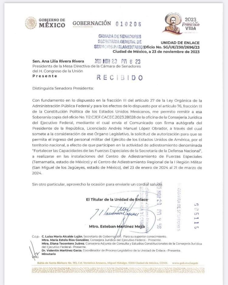 Militares estadounidenses entrarán a México