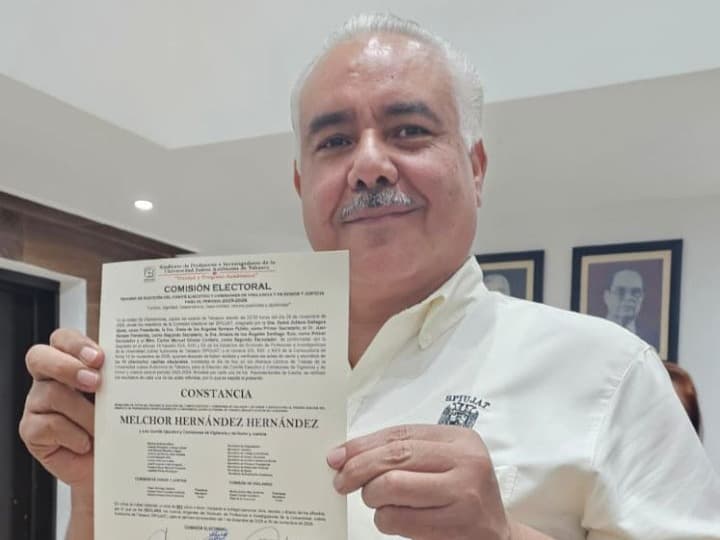 Repetirá Melchor Hernández como líder del Sindicato de Profesores de la UJAT