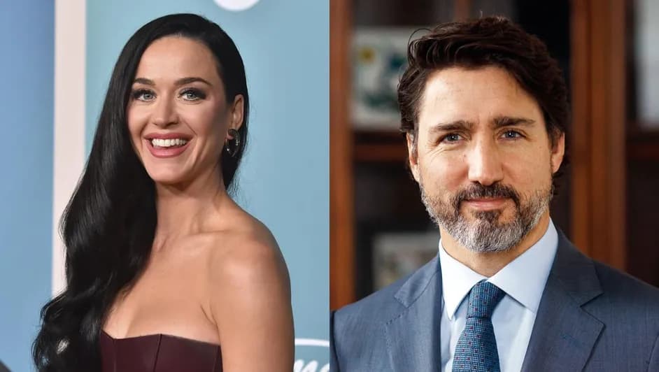 Captan a Katy Perry y Justin Trudeau, en romántica cena