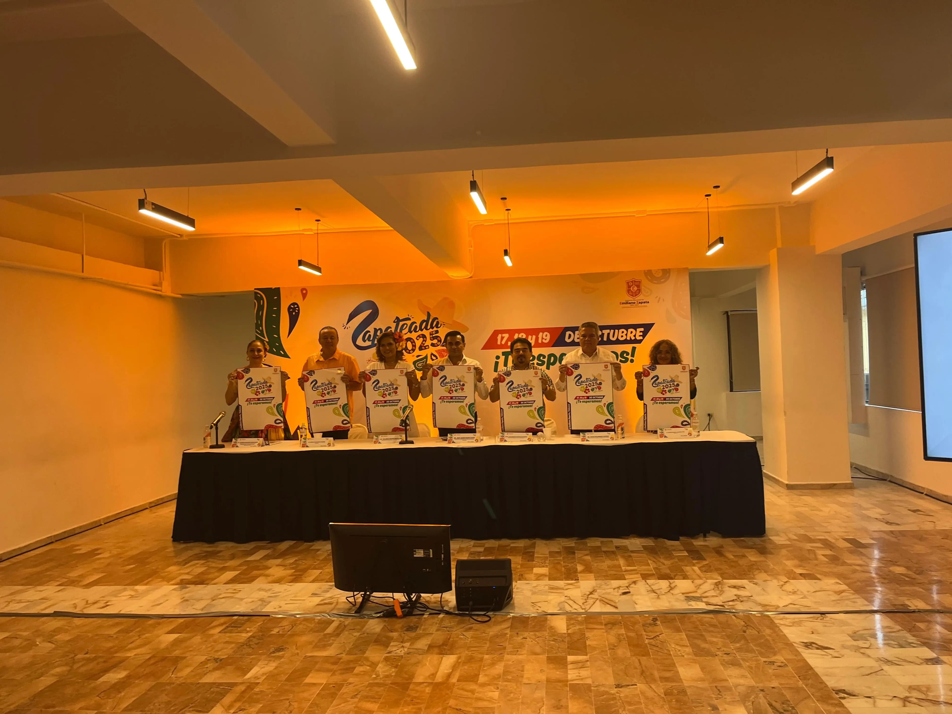 Presentan cartelera de Zapateada 2025 en Emiliano Zapata