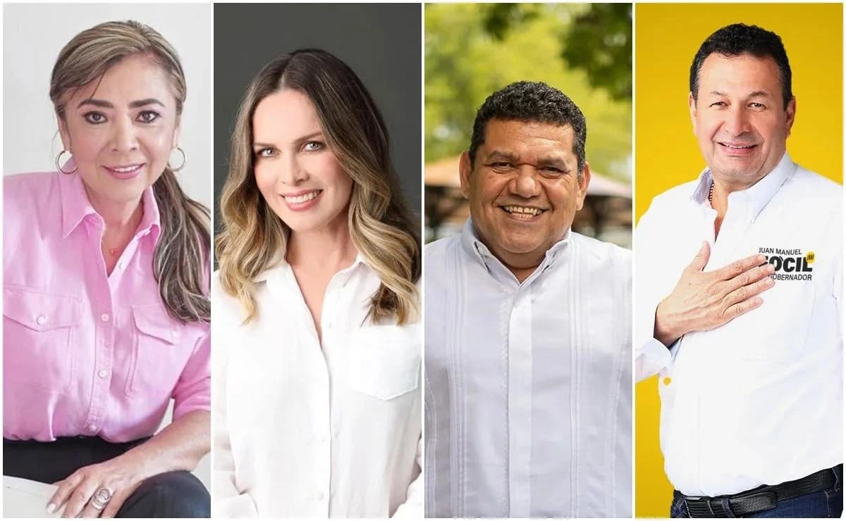 Así "pintan" campañas de los 4 por Tabasco