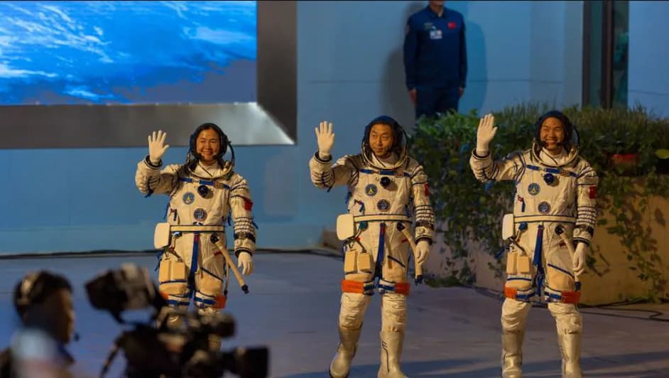 Regresan astronautas chinos a la Tierra tras 6 meses en la estación espacial Tiangong