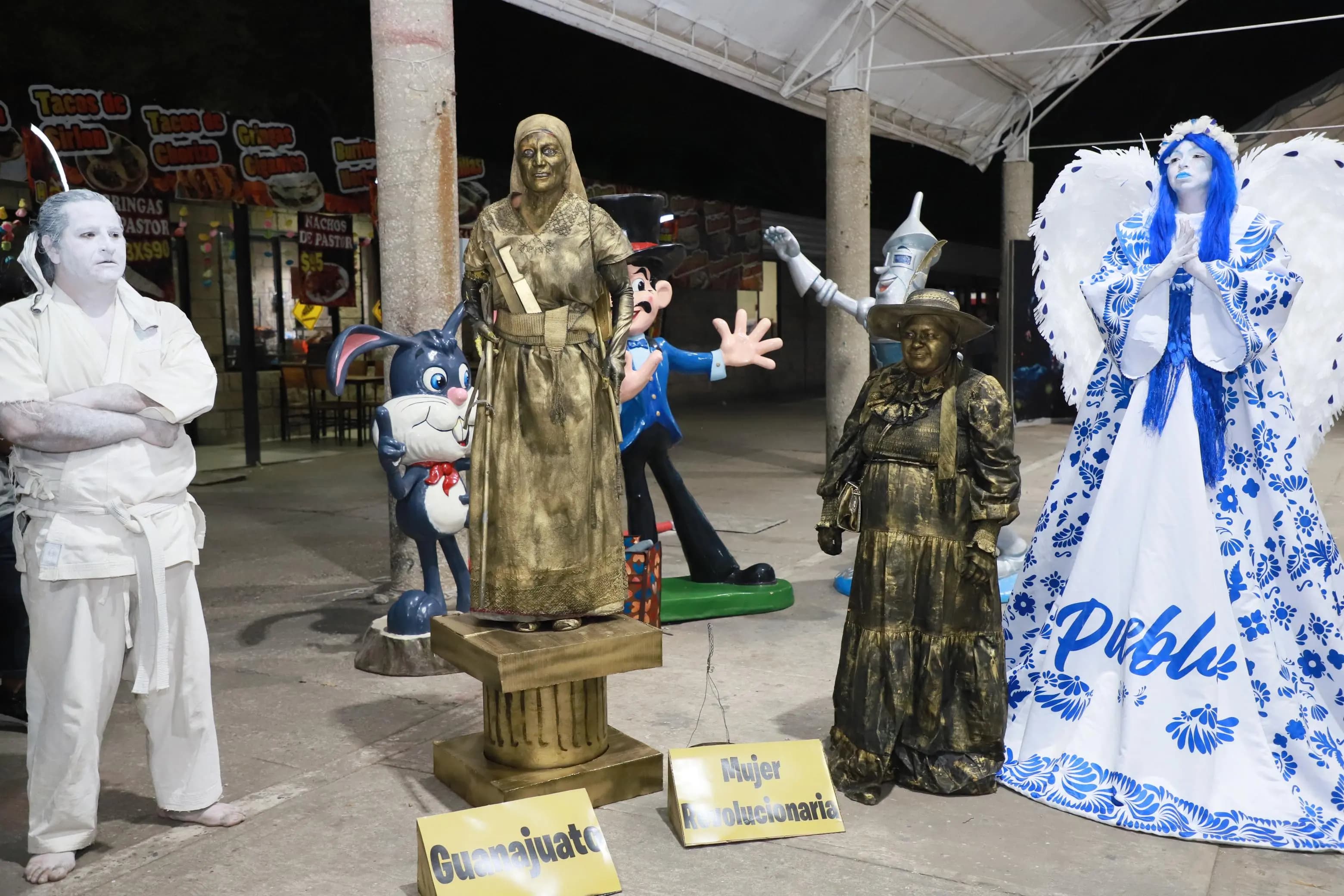 Premian a Estatuas Vivientes en la Feria Tabasco