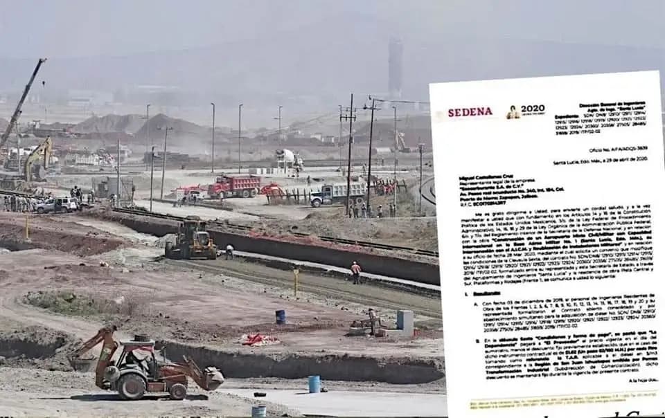 Compró Sedena diésel robado para construir AIFA