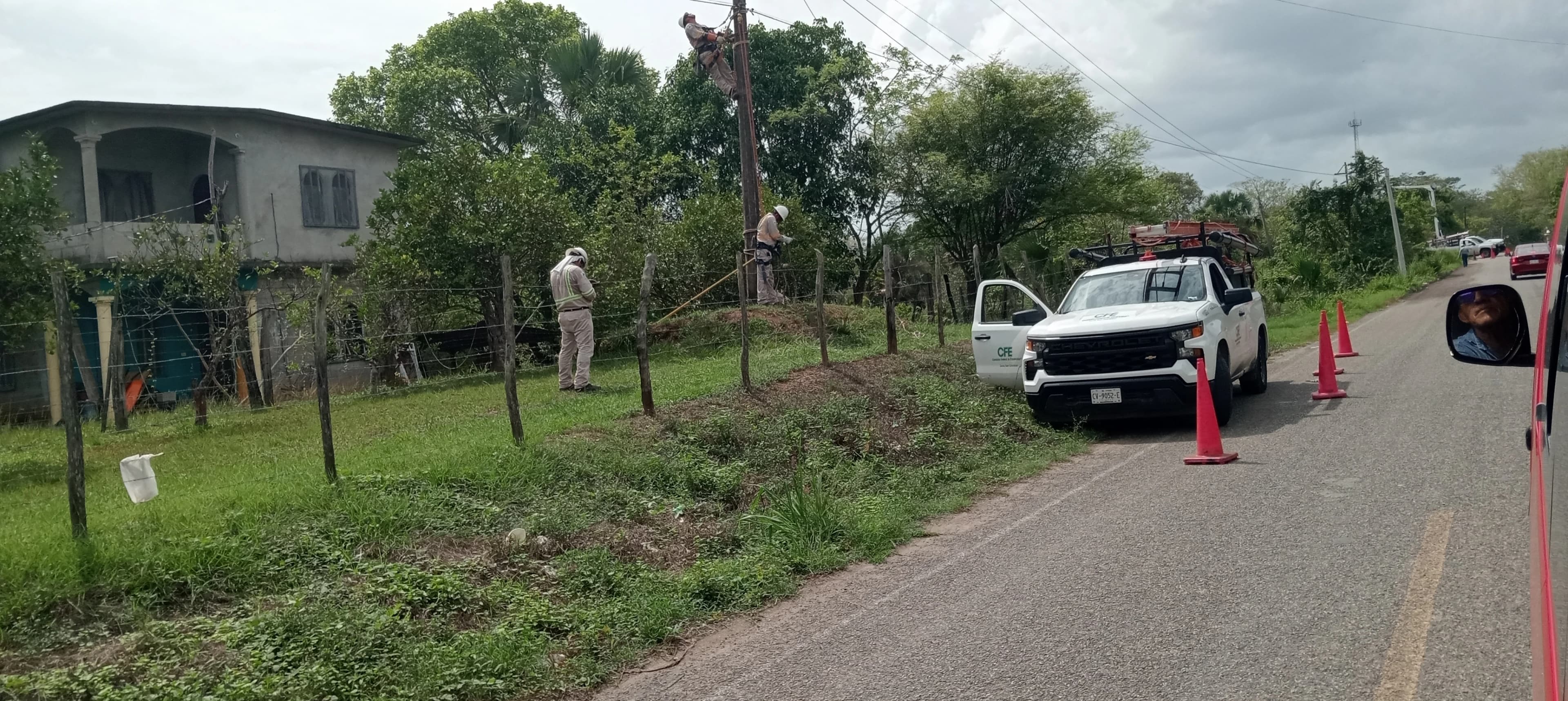 Reportan más de 5 mil tareas de CFE en zona yokot’an