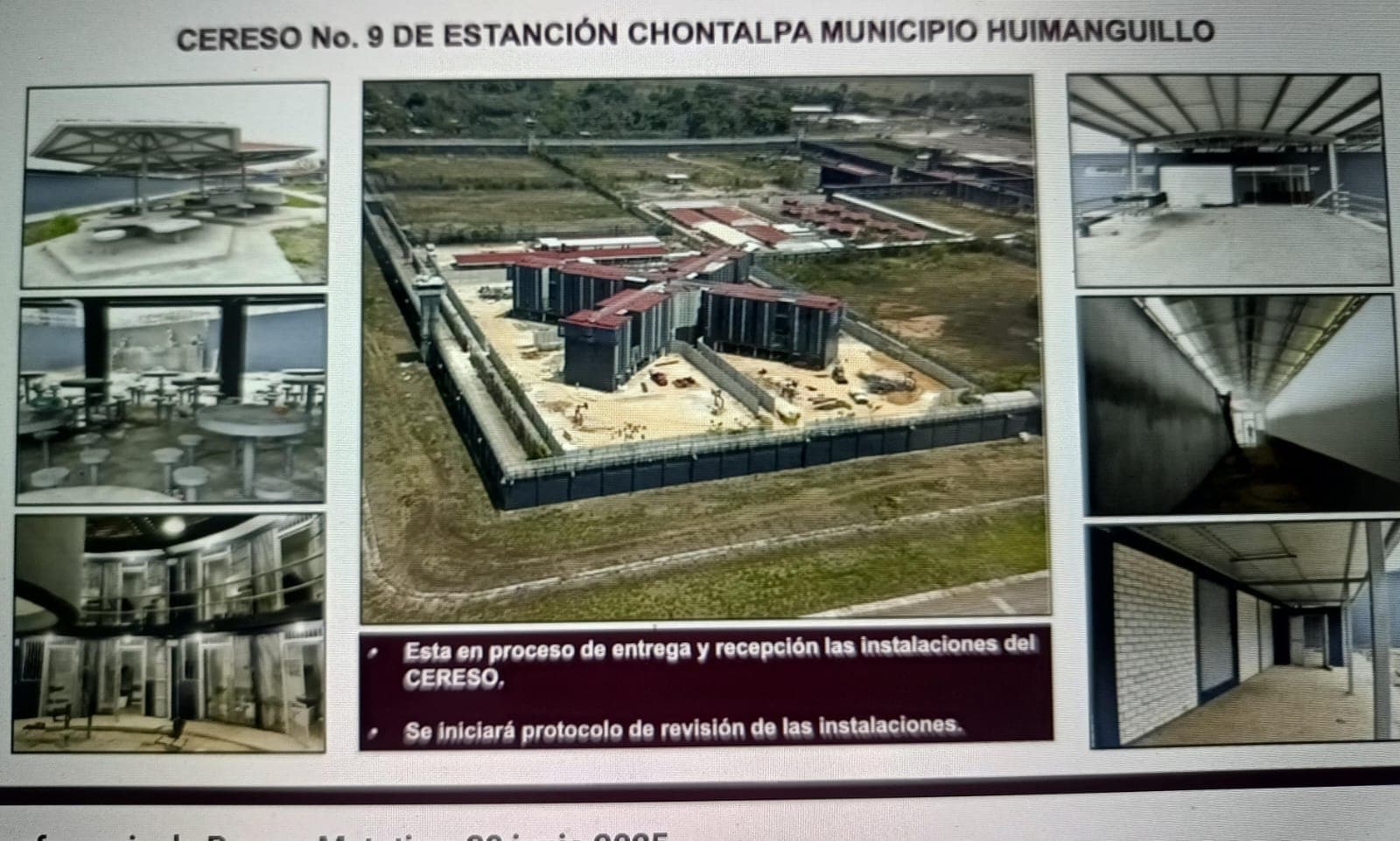 En agosto iniciaría traslado de reos a penal de Huimanguillo