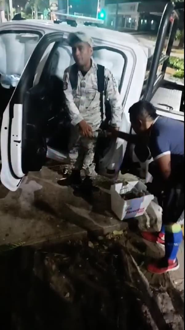 "Borrachazo" de Guardia Nacional, provocan accidente