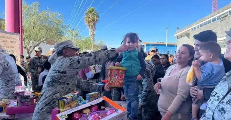Fuerzas armadas repartirán juguetes en colonias vulnerables