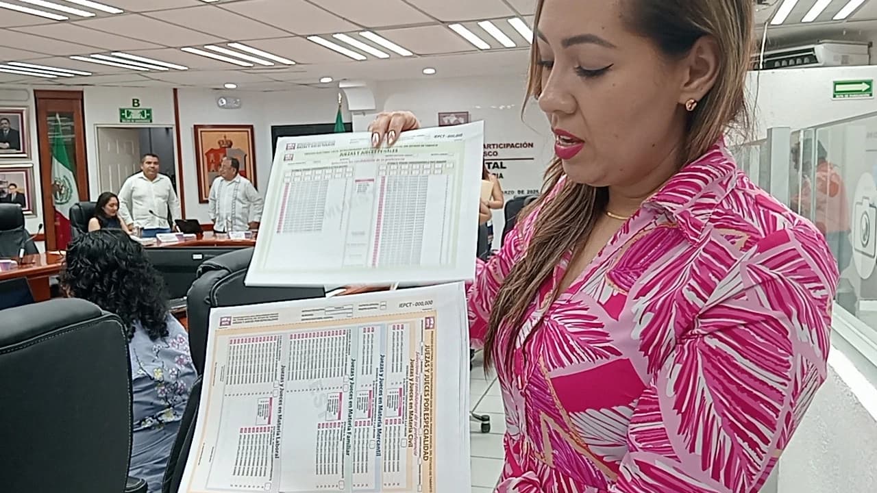 Aprueba IEPCT diseño de boleta electoral judicial