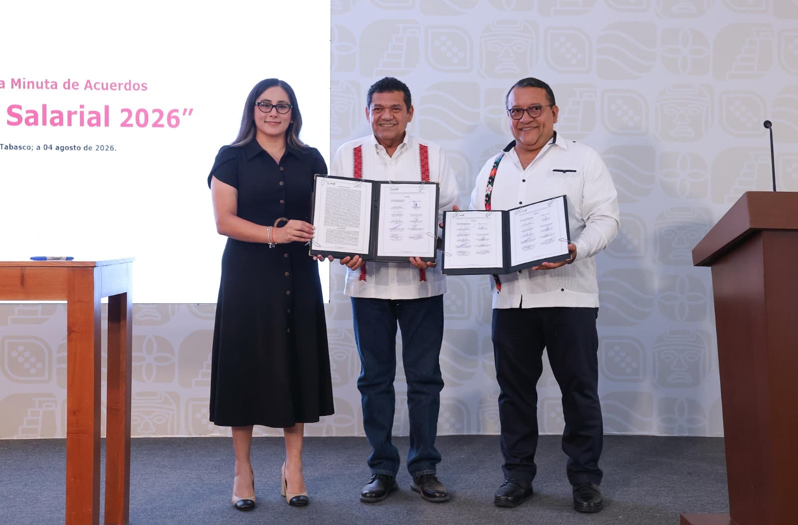 Pactan incremento Gobierno de Tabasco y SUTSET beneficiará a 10 mil
