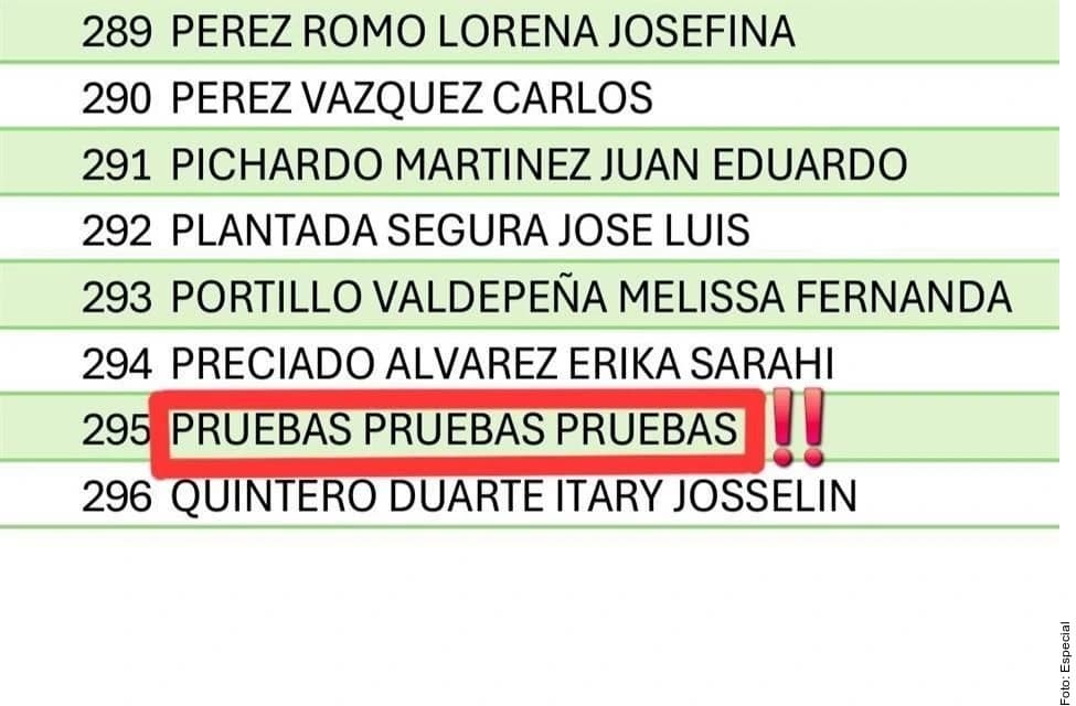 Revelan, con errores, listado de aspirantes