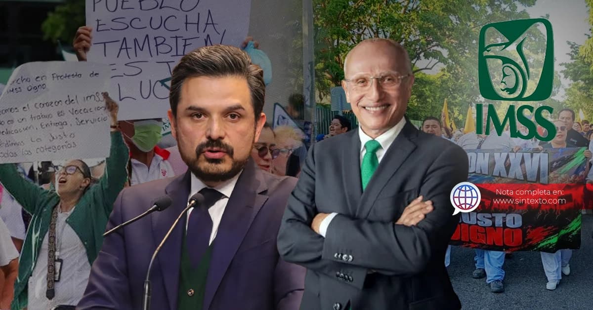Trabajadores del IMSS rechazan oferta salarial y exigen la renuncia de su dirigente sindical