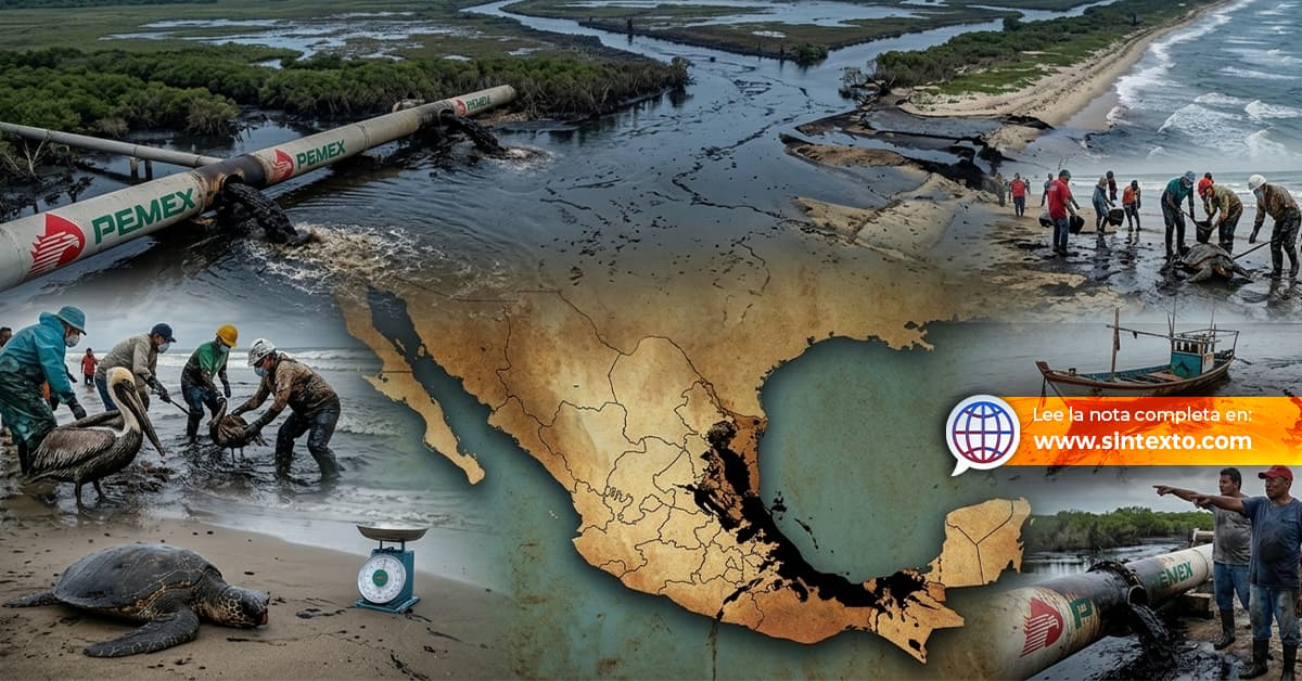 Derrames de Pemex manchan todo el país